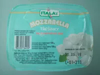 Mängden socker i mozzarella třešinky