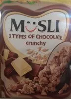 Mängden socker i Musli 3 typy čokolády