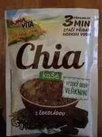 Mängden socker i Chia kaše s čokoládou