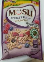 Mängden socker i Müsli forest fruit crunchy