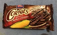 Mängden socker i Kukuřičné cornies s hořkou čokoládou