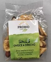Mängden socker i Směs ovoce a ořechů