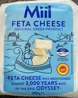 Mängden socker i Feta chees Miil