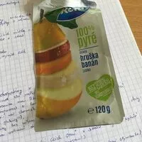 Mängden socker i 100% pyré mrkev hruška banán jablko