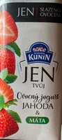 Mängden socker i JEN jogurt na pití jahoda & máta