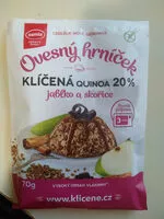 Mängden socker i ovesný hrníček klíčená quinoa jablko a skořice