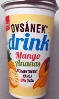 Mängden socker i Ovsánek drink Mango Ananas