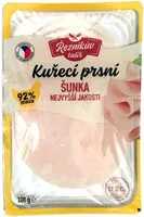 Mängden socker i Kuřecí prsní šunka nejvyšší jakosti