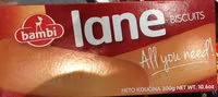 Mängden socker i Bambi lane BISCUITS