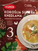 Mängden socker i Soupe de poulet aux boulettes de semoule