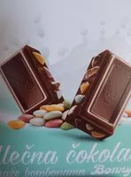 Mängden socker i Mlečna čokolada sa draže bombonama Bonny Top