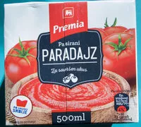 Mängden socker i Premia pasirani paradajz