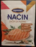 Mängden socker i Način začin za piletinu