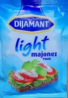 Mängden socker i Light majonez posni