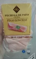 Mängden socker i Pechuga de pavo cocida finas lonchas