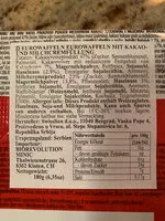 Mängden socker i Eurovafel