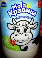 Mängden socker i Moja kravica sveže mleko 2.8%