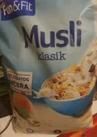 Mängden socker i Musli klasik