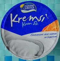 Mängden socker i Kremsi krem sir