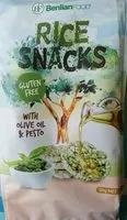 Mängden socker i Brown Rice Snacks: Pesto with Extra Vergine Olive Oil
