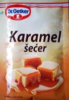 Mängden socker i Karamel šećer