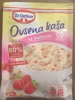 Mängden socker i Ovsena kaša malina