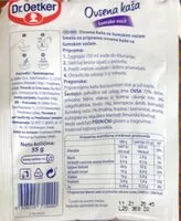 Mängden socker i Ovesna kaša(šumsko voće)