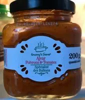 Mängden socker i Ajvar poivrons et tomates