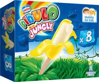 Mängden socker i Jungly polo sabor vainilla con plátano para pequeños bocados