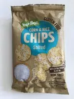 Mängden socker i Corn & rice chips salted