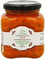 Mängden socker i Ayvar - Roasted Red Pepper Spread