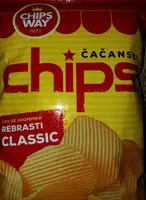 Mängden socker i Čačanski chips