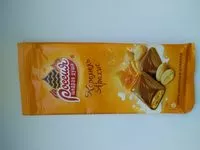 Mängden socker i Молочный шоколад с карамелью и арахисом