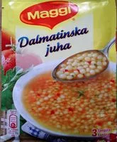 Mängden socker i Dalmatinska juha