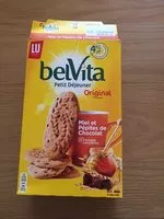Mängden socker i Belvita petit déjeuner original miel et pépites de Chocolat