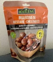 Mängden socker i Châtaignes décortiquées grillées