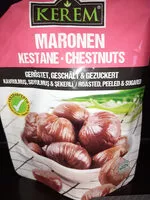 Mängden socker i Châtaignes décortiquées grillées et sucrées