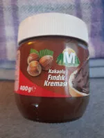 Mängden socker i Kakaolu findik cremali