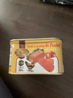 Mängden socker i Viande à la luncheon de poulet