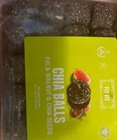 Mängden socker i Chia balls fig walnut chia seeds