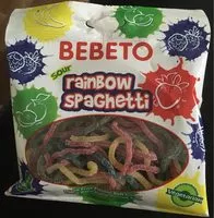 Mängden socker i Sour spaghetti rainbow