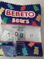 Mängden socker i BEBETO BEARS