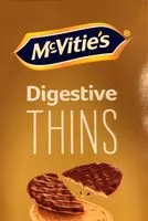 Mängden socker i Digestive Thins- Milk Chocolate Cappuccino