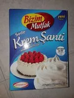 Mängden socker i Krem şanti