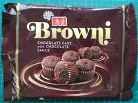 Mängden socker i Browni Chocolate Cake with Chocolate Sauce