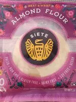 Mängden socker i Siete Tortillas, Grain Free, Almond Flour