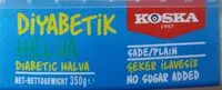 Mängden socker i Koska Halva Sugar Free Plain 50 G