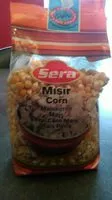 Mängden socker i Misir corn, pop corn maïs