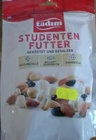 Mängden socker i Studentenfutter