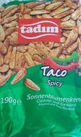 Mängden socker i Graines de tournesol grillées aux épices Taco
